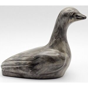 Vintage‎ Thorn Arts Goose Figurine Nanaimo B.C. Canada Carved Resin Shelf Sitter